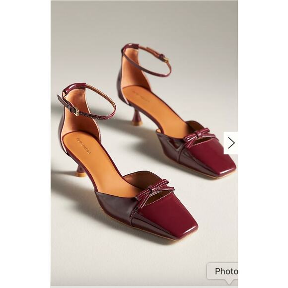 Reformation Darcy Bow Pumps 7.5 Anthropologie - Picture 1 of 6